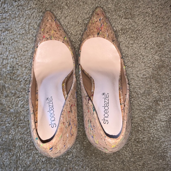 Shoe Dazzle Shoes - Cream colored Heels